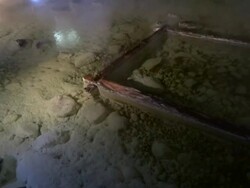 MS Shot of Yubatake, traditional way for cool down of hot water at most famous hot spring, Kusatsu Onsen / Kusatsu, Gunma Prefecture, Japan  Stock Footage