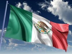 Mexican Flag Stock Footage