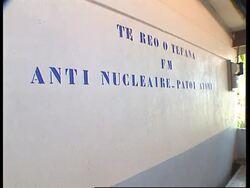 Tahiti - Anti Nuclear Protest News Clip