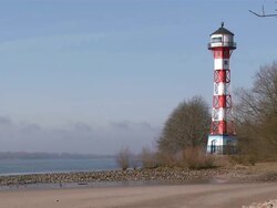 WS View of river Elbe near Blankenese / Hamburg, Germany  Stock Footage