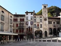 16th Century Italian Town: Vitorio Veneto Stock Footage