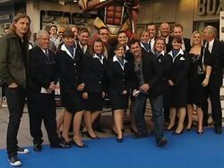 Flight 666 Premiere With Iron Maiden Stock Footage