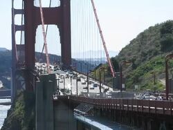Golden Gate Bridge (NTSC) Stock Footage