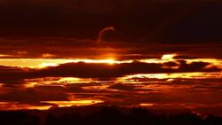 Sunset or sunrise cloudscape. Stock Footage