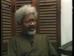 USA: NEW YORK: NOBEL PRIZE WINNER WOLE SOYINKA PRESS CONFERENCE News Clip