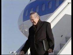 Rumsfeld arrives for NATO def min summit News Clip