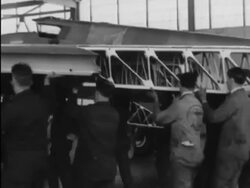 President Coolidge advances aviation industry Stock Footage