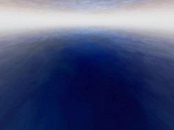 Moving over clouds and sea toward horizon Stock Footage