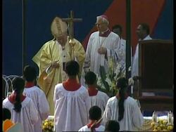 INDIA: POPE JOHN PAUL II VISIT (V) News Clip