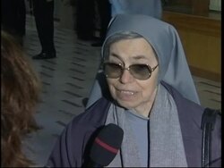 Navarro-Valls, chief doctor, cardinal, bulletin, visits, vox pops News Clip