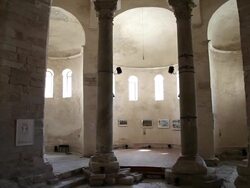 Zadar, Church of Saint Donatus, Pre-Romanesque, interior views Stock Footage