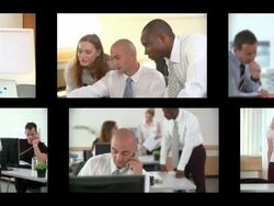 HD LOOP MONTAGE: Business Partners Stock Footage