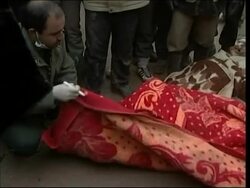 Distraught survivors, Red Crescent aid, Interior Minister visits News Clip