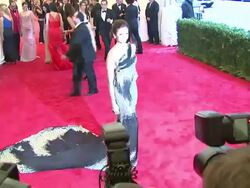 Nina Dobrev at "Schiaparelli And Prada: Impossible Conversations" Costume Institute Gala Stock Footage