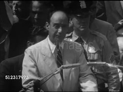 1952: ADLAI STEVENSON II SPEECH: VS U.S. Democratic presidential candidate Adlai Stevenson II at podium speaking about progress not just for Democratic party, but for nation. Campaign, speech, political rally, politics Instructional Video