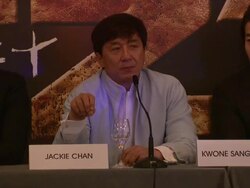 INTERVIEW: Jackie Chan on his stunts and their difficulties, wanting to do something new at Chinese Zodiac Press Conference: 65th Cannes Film Festival on May 18, 2012 in Cannes, France (Footage by WireImage Video/Getty Images) Stock Footage
