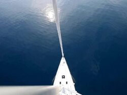 HD: Sailboat from top of the mast Stock Footage