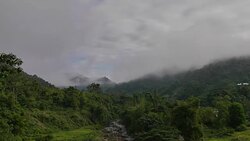 Sunrise Over Mountain Rain Forest Stock Footage