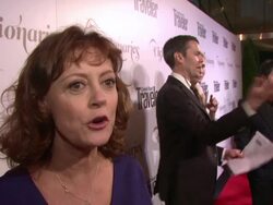 INTERVIEW: Susan Sarandon on being at the event and on Somalia education at Conde Nast Traveler Celebrates 'The Visionaries' And 25 Years Of Truth In Travel in New York, 09/18/12 Stock Footage