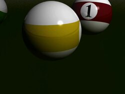 3D Billiard Balls Stock Footage