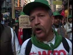 WRAP Protesters start new march, Bove joins in, comments News Clip