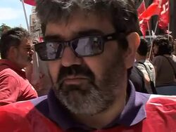 CLEAN: Spanish public workers strike against government cuts News Clip