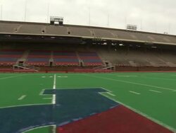 ATMOSPHERE - University of Pennsylvania football stadium Stock Footage