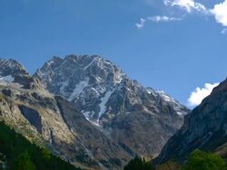 Beautiful Mountain Landscape Timelapse Stock Footage