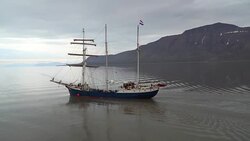 Ship, Svalbard, Norway 2 Stock Footage