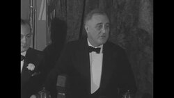 President Roosevelt attends testimonial dinner for Postmaster General Farley in Washington, DC News Clip