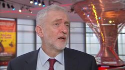 Jeremy Corbyn becomes cross when repeatedly questioned on his future as Labour party leader News Clip
