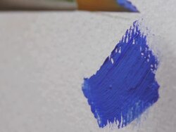 Paintbrush, Blue Color Stock Footage