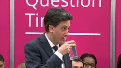 Ed Miliband Answers Questions At Hendon Labour Event News Clip