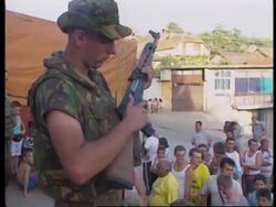 KOSOVO: NATO EXTENDS WEAPONS DEADLINE (V) News Clip