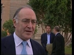 UK opposition leader in Baghdad - also comments on Soham News Clip