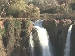 CU ZO View of waterfall  Stock Footage