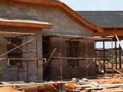 Block Building Construction Stock Footage