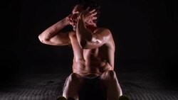 Athletic Male Slow-Motion Stock Footage