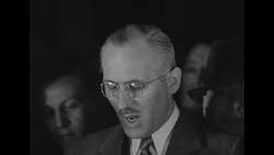 Announcement from NJ Gov. Harold Hoffman that Bruno Hauptmann, convicted kidnapper of Lindbergh baby, will be executed News Clip