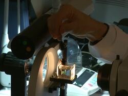 Analysis of precious gemstones Stock Footage