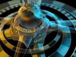 (Loop) Global Compass Rose, Cardinal points, GPS, Survey, Orienteering Stock Footage