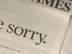 News International Apology Advertisements News Clip