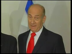Israeli PM Ehud Olmert meets UN Secretary General Ban Ki Moon News Clip