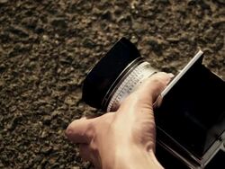 Analog photographer Stock Footage