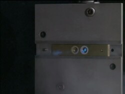 1970s laser machine Stock Footage