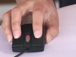 HD: Clicking The Mouse Stock Footage