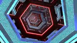 spaceship tunnel Stock Footage