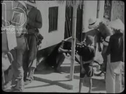 Cam Ranh Bay and soldiers on boats. Vietnam, 1945 Stock Footage