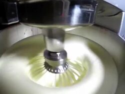 Preparing cake with mixer Stock Footage