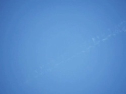 Vapor trails and airplanes collage 2 Stock Footage
